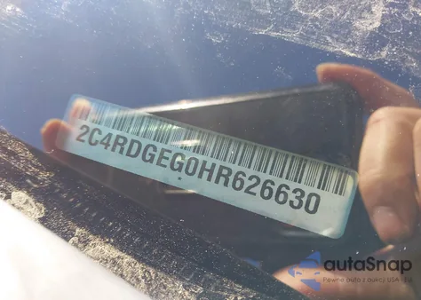 2017 Dodge Grand Caravan Gt z USA, uszkodzony, nr VIN 2C4RDGEG0HR626630